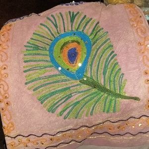 One of a Kind crossbody peacock purse